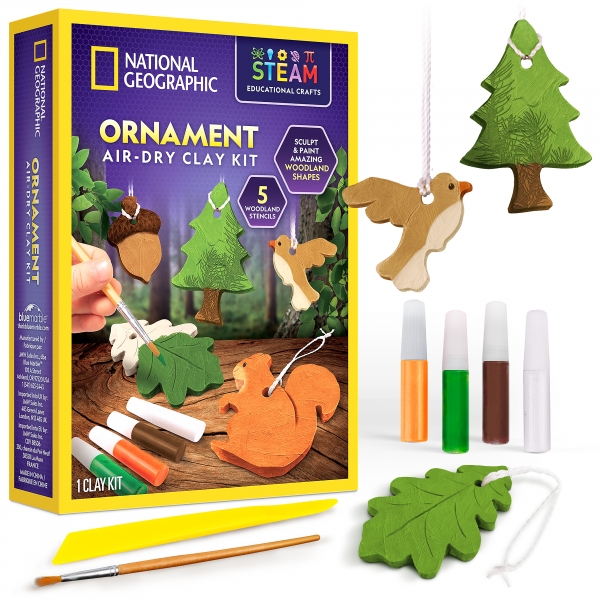 National Geographic Air-Dry Ornament Clay Kit