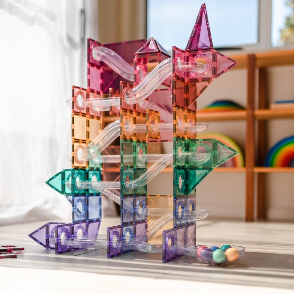 Connetix 106 Piece Pastel Ball Run