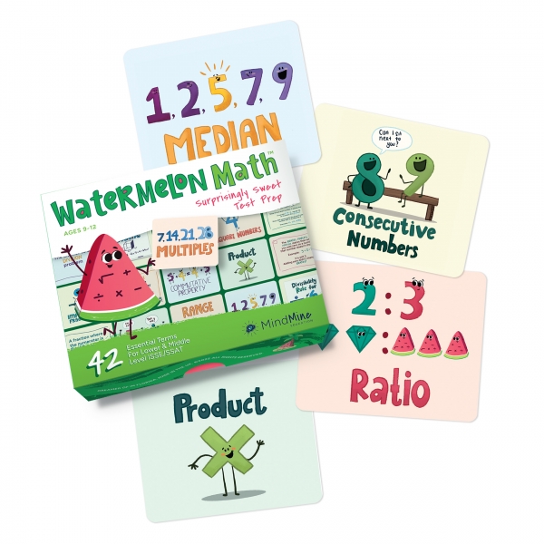 Watermelon Math: Surprisingly Sweet Test Prep Study Cards