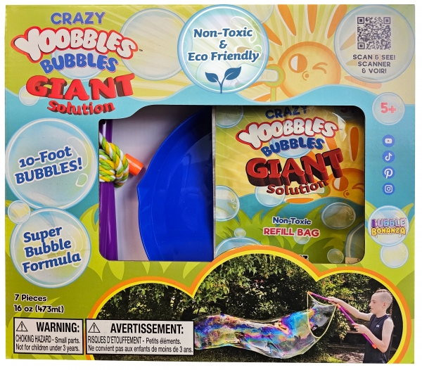 Crazy Yoobbles Bubbles Giant Bubbles Solution