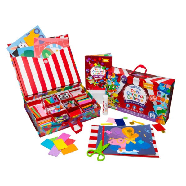 First Crafts Pets Carnival Collage Sensory Craft Box