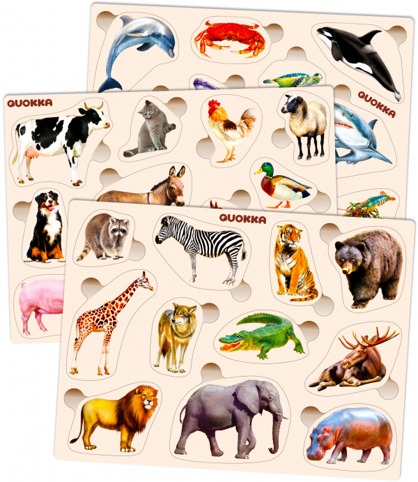 QUOKKA Wooden Puzzles for Toddlers