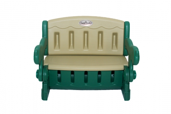 SandLock Plastic 3-in-1 Bench, Desk, and Toy Storage