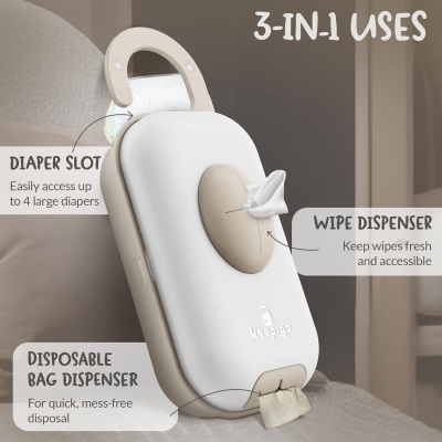 Keepigo-diaper organizer 3-in-1