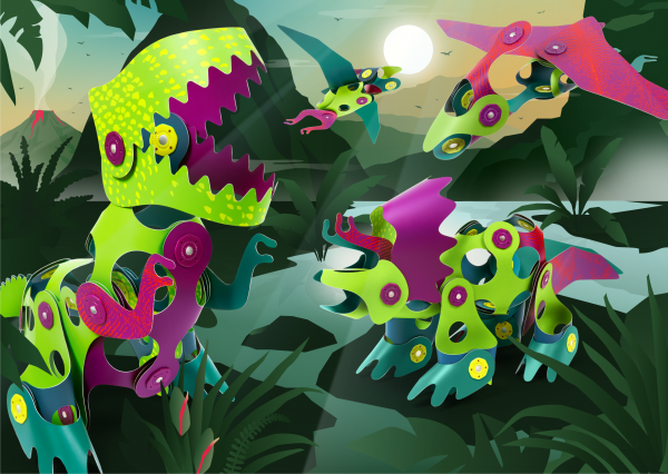 Clixo Dino Adventure Pack