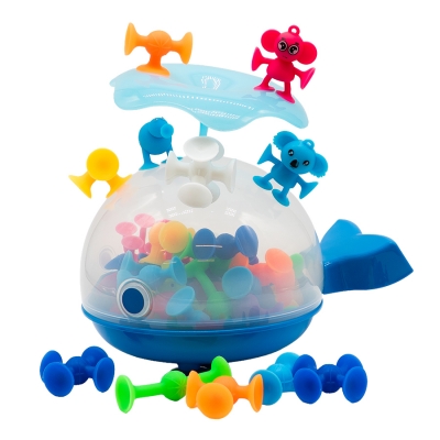 Whale Suction Construction Set: Creative Sensory Play Kit