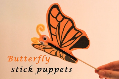 Kids Activities Butterfly Puppet
