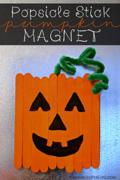 Popsicle Pumpkin Craft