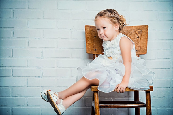 child in time out chair