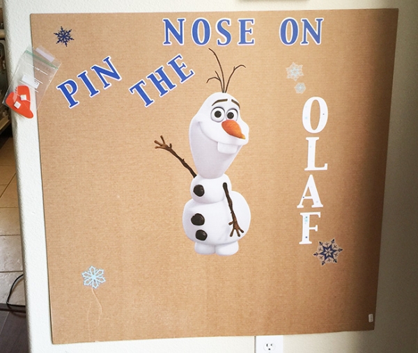 olaf print out the pin on nose