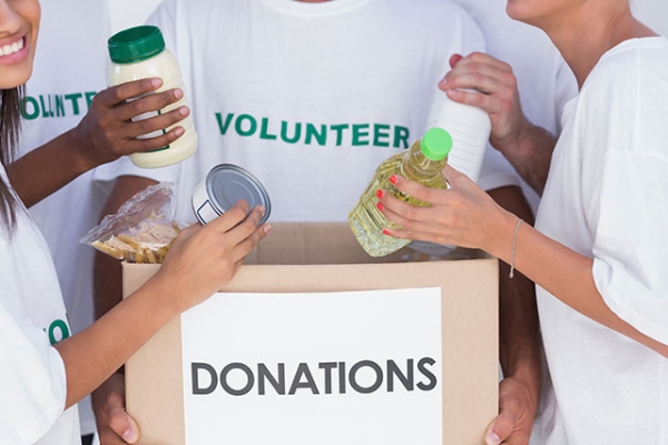 Canned Food Drive kids activities parenting give back charity