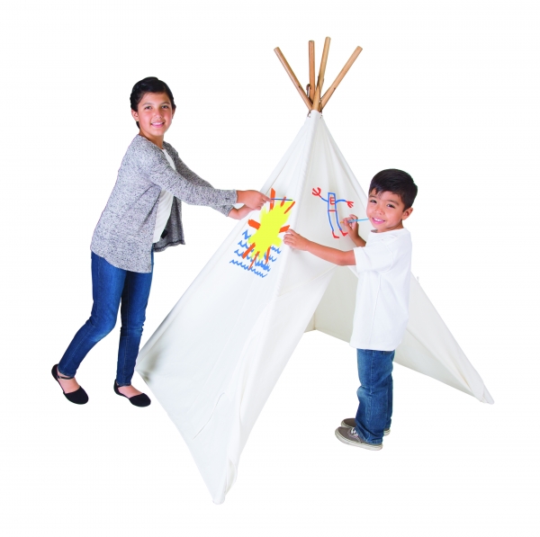 Cotton Canvas Teepee with Paint Set