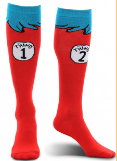 Thing 1 & Thing 2 Costume Socks