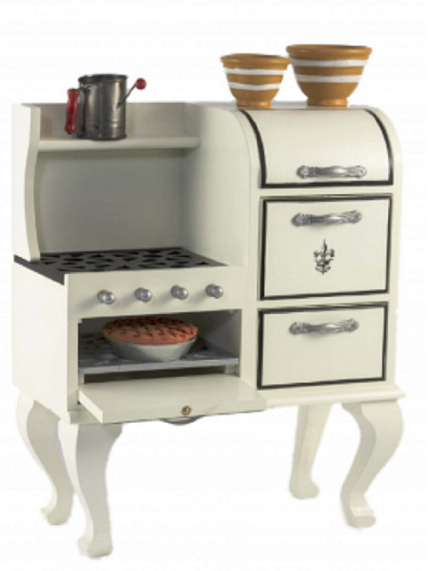 1930's American Style Stove, Fits 18" Girl Doll Kitchen Furniture