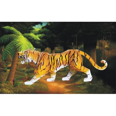 Wood Craft Construction Kit-Tiger 3D Puzzle