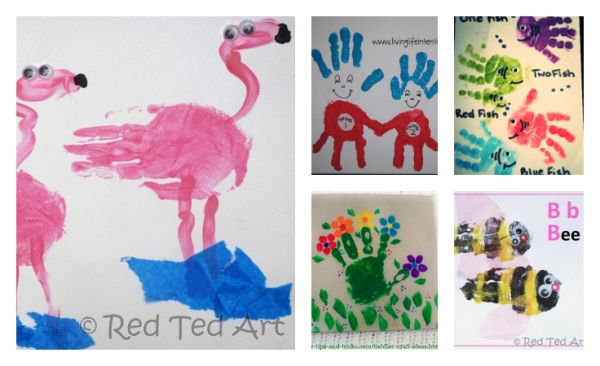 Handprint Painting Activity for Toddlers.