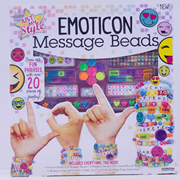 Just My Style Emoticon Message Beads