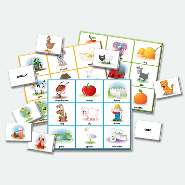 Match It! Listen and Play Farm Bingo