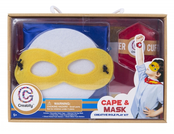 Creatify Cape & Mask Dress Up Set