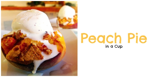 Kids Kitchen: Peach Pie in a Cup