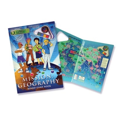 Mission: Geography Board Game Book