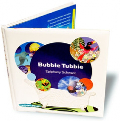 Bubble Tubbie Padded Hardcover Book with Bath Stickers