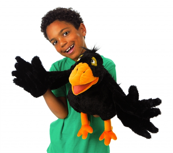 Folkmanis® Yellow Beaked Crow Puppet