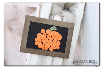 Button Pumpkin Craft