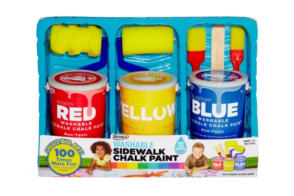 Washable Sidewalk Chalk Paint Kits from RoseArt 